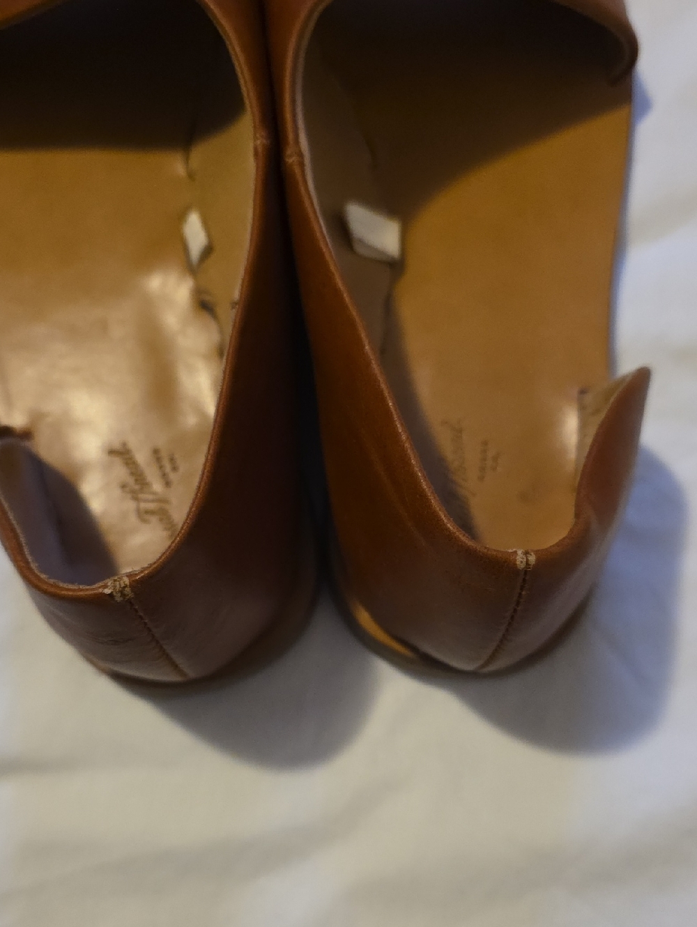 Women's Brown Leather Open-Toe Slide Sandals Size 7.5 - Picture 3 of 9